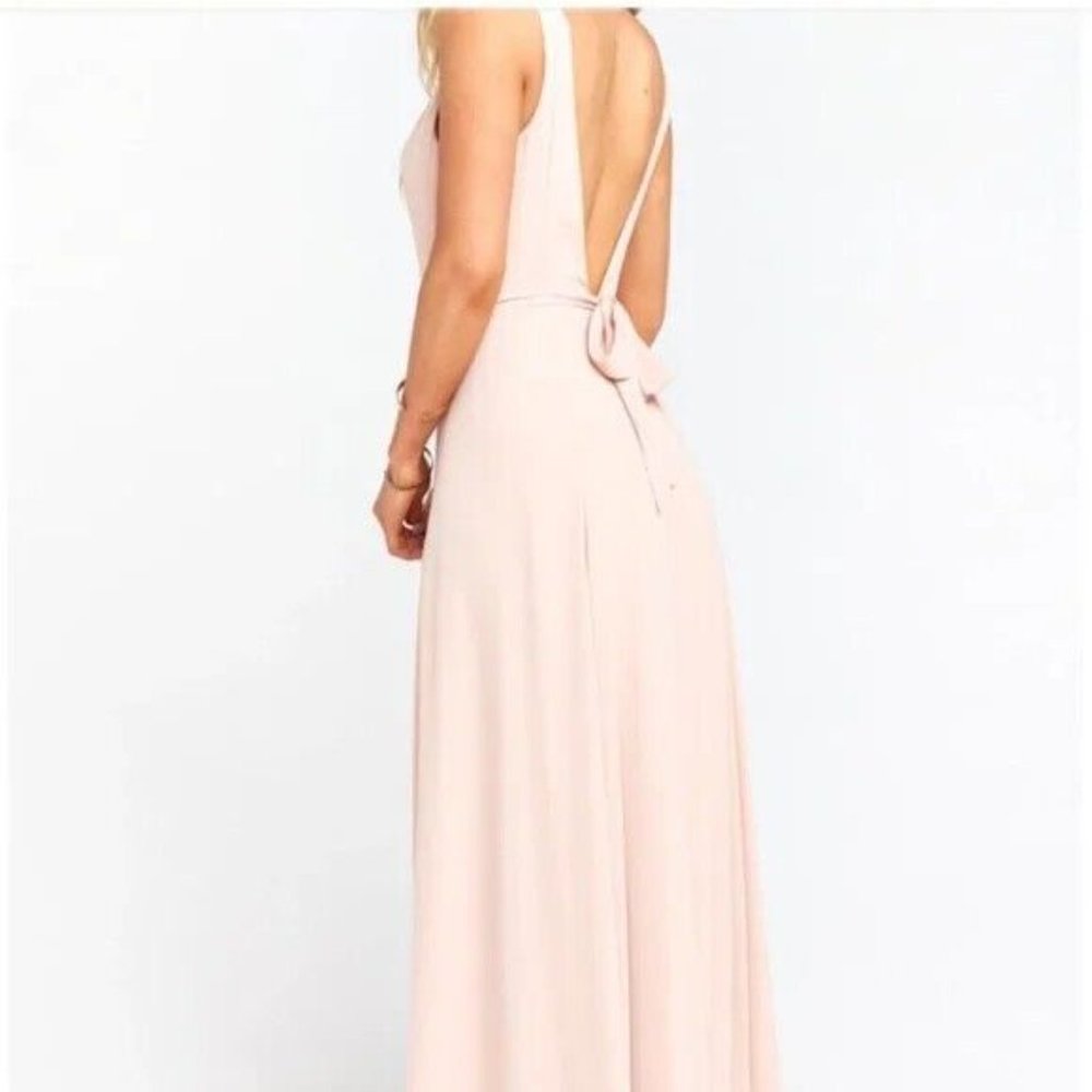SHOW ME YOUR MUMU PINK BRIDESMAID TIE BACK DRESS - Picture 4 of 12